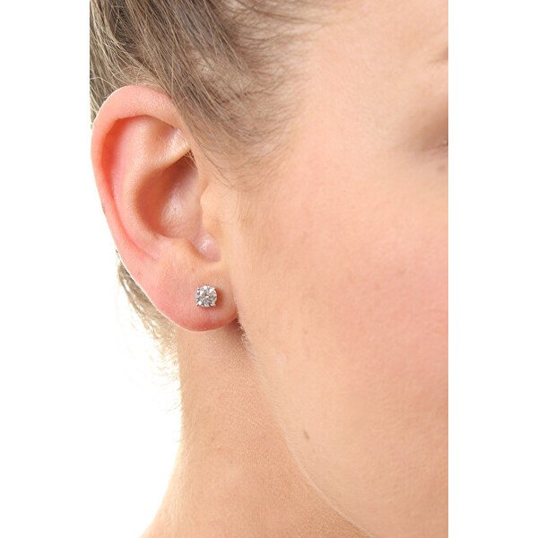 MOISS Pôvabné kôstkové náušnice so zirkónmi E000143 0,5 cm 66578647