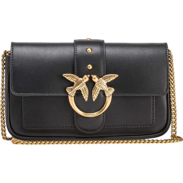 Pinko Dámska kožená crossbody kabelka 100061 A0F1 Z99Q 66580989