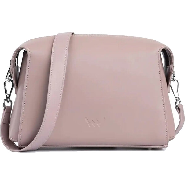 Vuch Dámska kožená crossbody kabelka Lison Dusty Pink 66585599