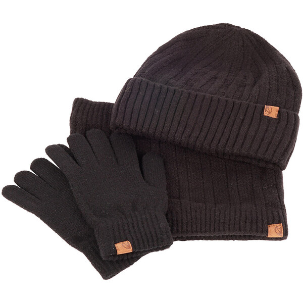 Pepe Moll Dámska sada - čiapka, tunel a rukavice 252851 Black 66592342