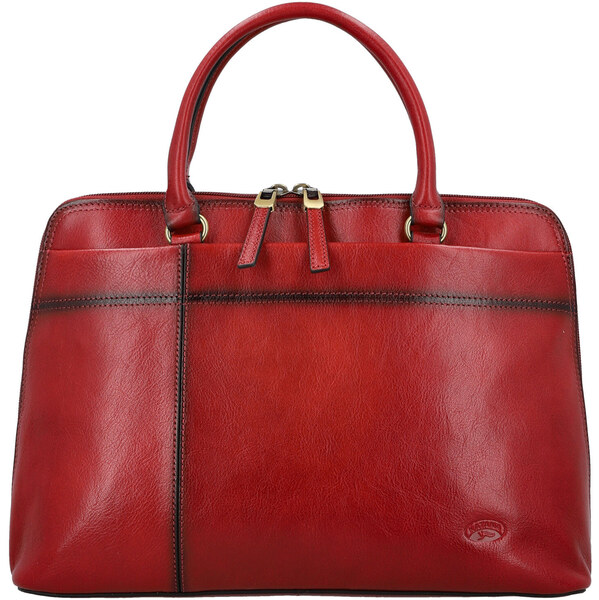 Dámska kožená kabelka do ruky vínová - Katana Arifa vínová 66644708