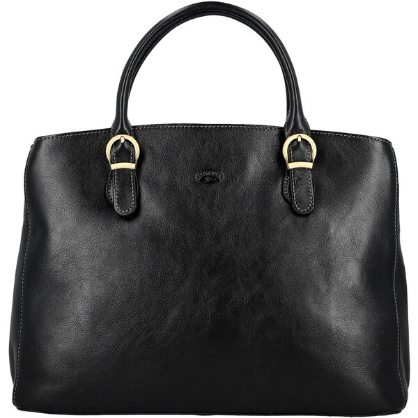 Dámska kožená kabelka do ruky čierna - Katana Siara čierna 66644712