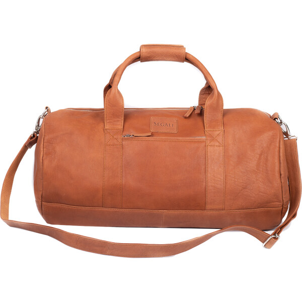 SEGALI Cestovná kožená taška 1010 cognac 66592189