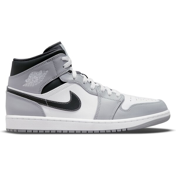 Air Jordan 1 Mid Light Smoke Grey - Pánske - Tenisky Jordan - Sivé - 66614562
