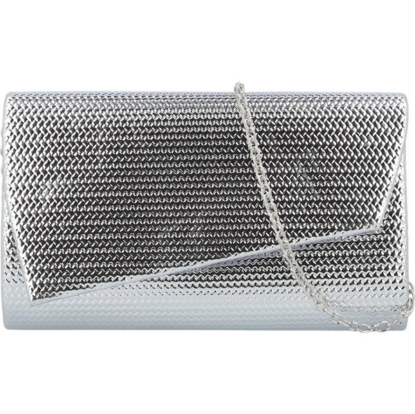 Dámska listová kabelka strieborná - Michelle Moon Flawie strieborná 66667084