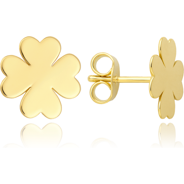 OLIVIE MINET Zlaté náušnice štvorlístky Au 585/1000 66795608