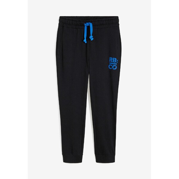 bonprix Joggingové nohavice s kontrastnými detailmi, farba čierna 44733781