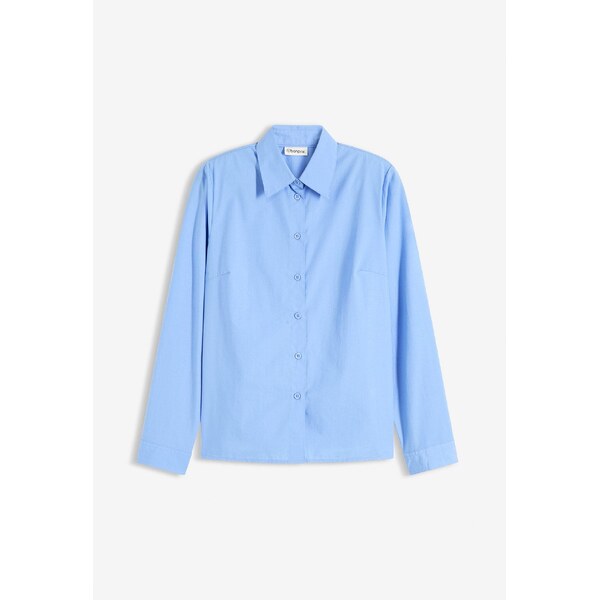 bonprix Košeľová blúzka, farba modrá 65263073