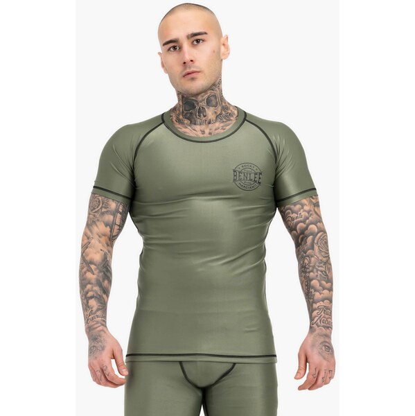Benlee Funkčné tričko Limehills olivová / čierna 66621607