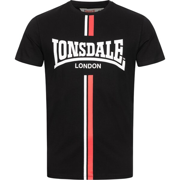 LONSDALE Tričko Altandhu grenadínová / čierna / biela 66621635