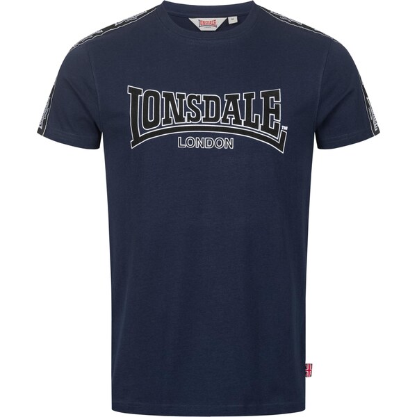 LONSDALE Tričko Vementry tmavomodrá / čierna / biela 66621642
