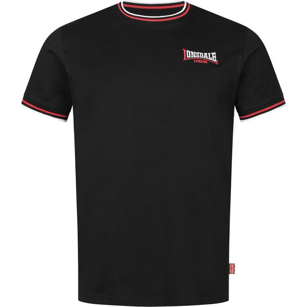 LONSDALE Tričko Quin červená / čierna / biela 66621830
