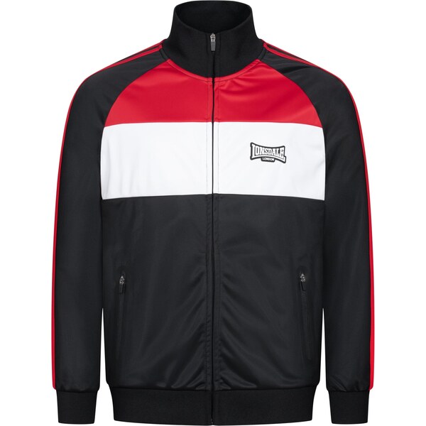 LONSDALE Tréningová bunda jasne červená / čierna / biela 66621831
