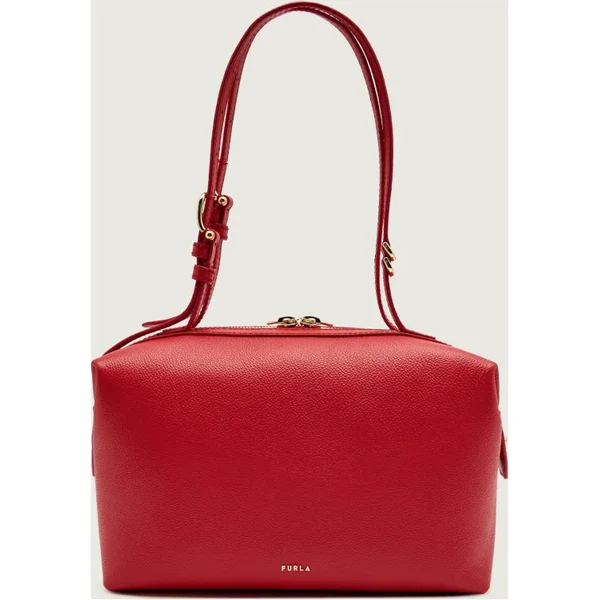 Furla Kožená kabelka na rameno FURLA DOUBLE 66618887