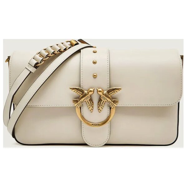 Pinko Kožená crossbody kabelka LOVE ONE CLASSIC SLOUCHY 66443187