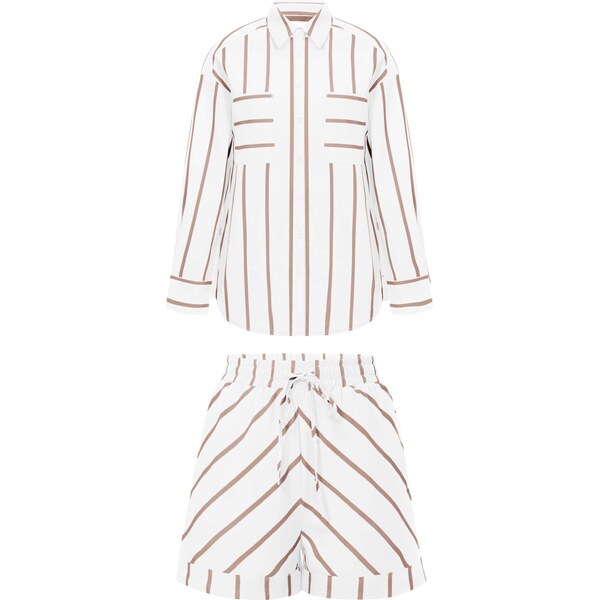 Imily Bela Kraťasy olivová / biela 66621920