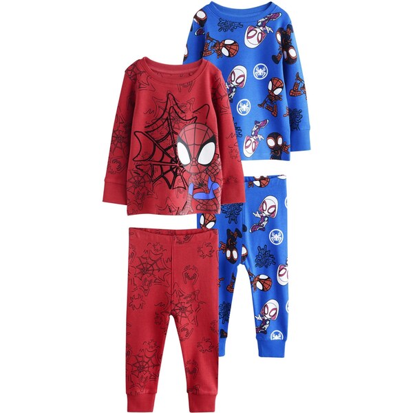 Next Pyžamo License Snuggle modrá / červená / čierna / biela 66622016