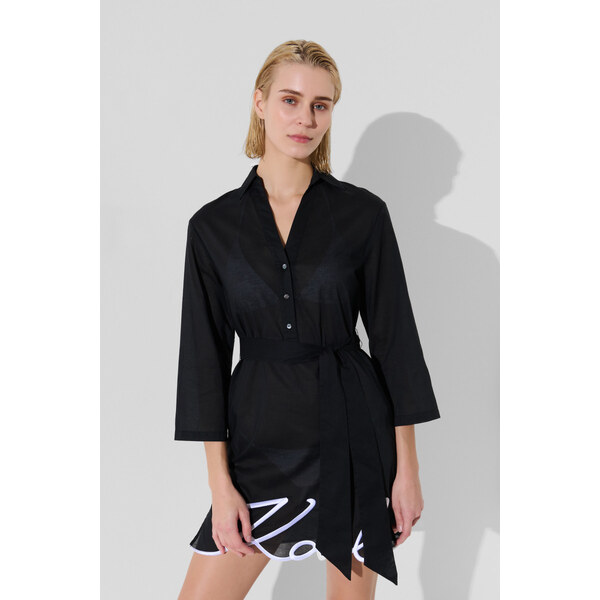 PLÁŽOVÉ OBLEČENIE KARL LAGERFELD KARL DNA SIGNATURE BEACH DRESS 66618929