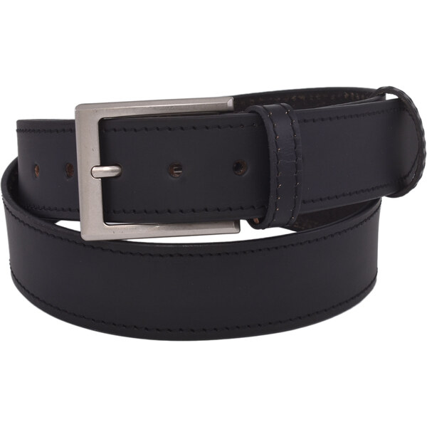 Mercucio Pánsky kožený opasok 763-40-02 čierny prešitý pracka Medard 66619111