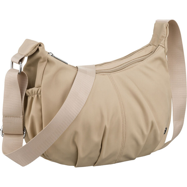 Peterson Dámska béžová kabelka z polyesteru so zapínaním na zips, 66619126