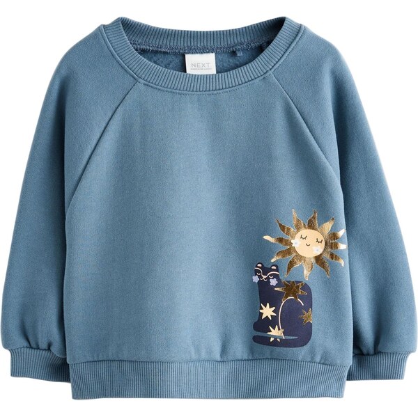 Next Mikina modrá / tmavomodrá / zlatá 66622107