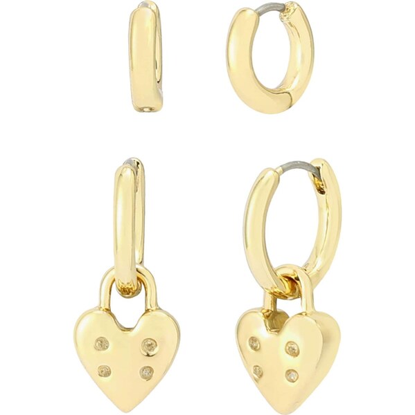 AllSaints Náušnice Allsaints Heart Charm Huggie zlatá 66622246