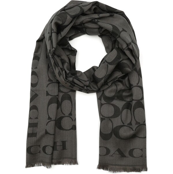 COACH Šál Signature C-Stola antracitová / čierna 66622244