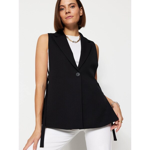 Trendyol Vesta k obleku čierna 66622401