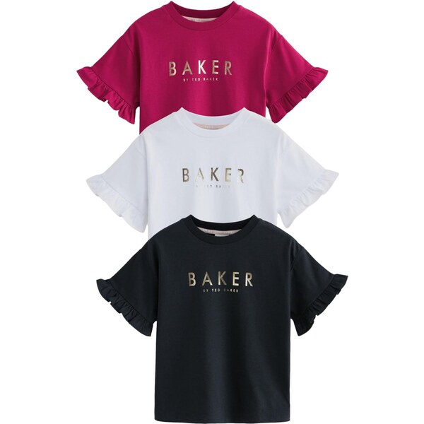 Baker by Ted Baker Tričko zlatá / tmavoružová / čierna / biela 66622062