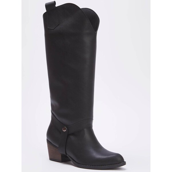 Trendyol Kovbojské čižmy čierna 66622546