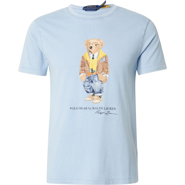 Polo Ralph Lauren Tričko svetlomodrá / hnedá / kapučíno / žltá 66622702