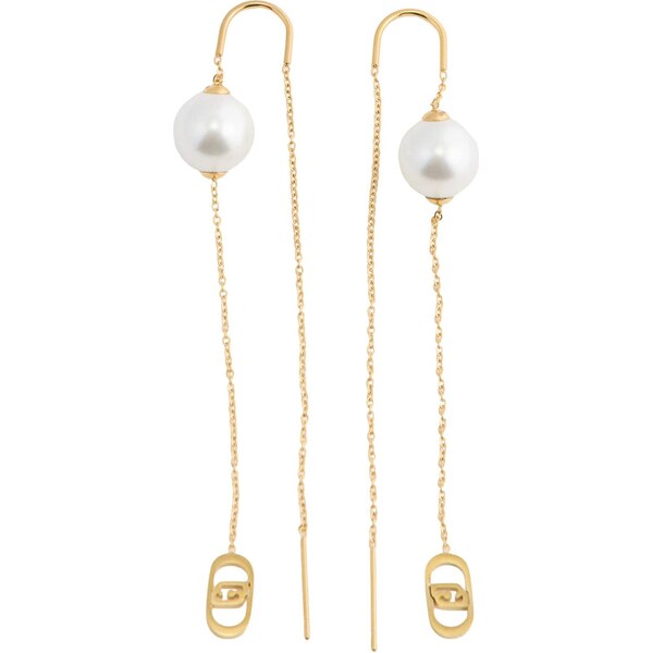 Liu Jo Náušnice zlatá / perlovo biela 66622833