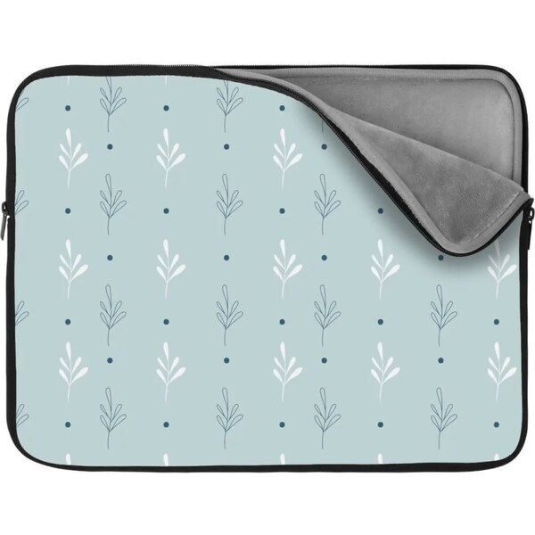 Sablio Obal na notebook Modré a biele lístky 65430253