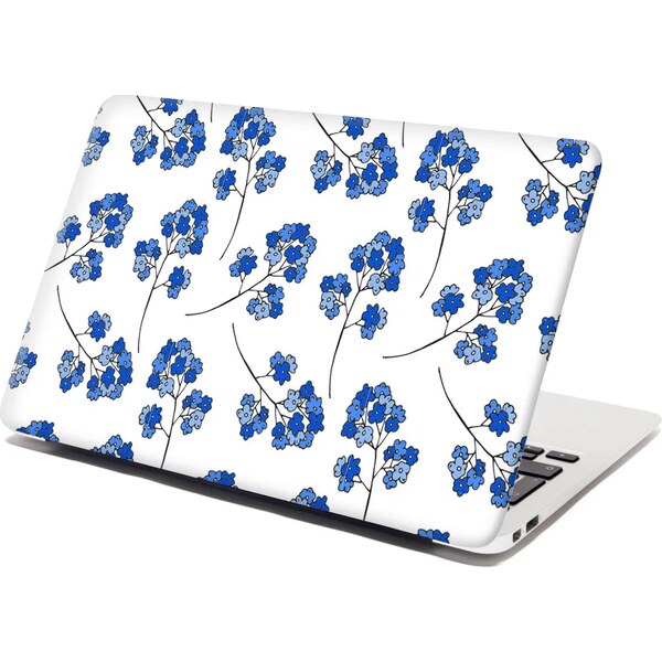 Sablio Samolepka na notebook Modré kvietie 65099760