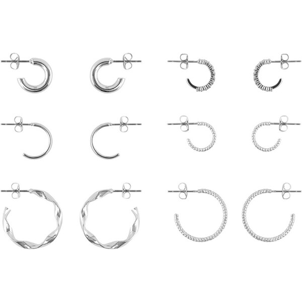 PIECES Náušnice PCDIONA strieborná 66637586