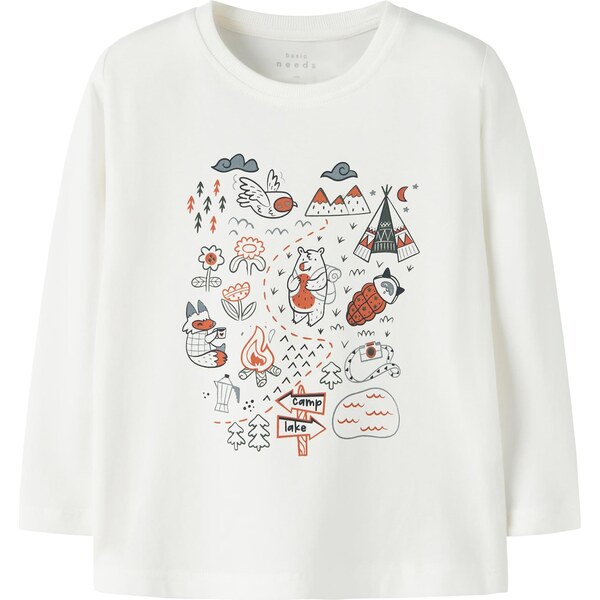 NAME IT Tričko NMMVUX sivá / oranžová / čierna / biela 66637619