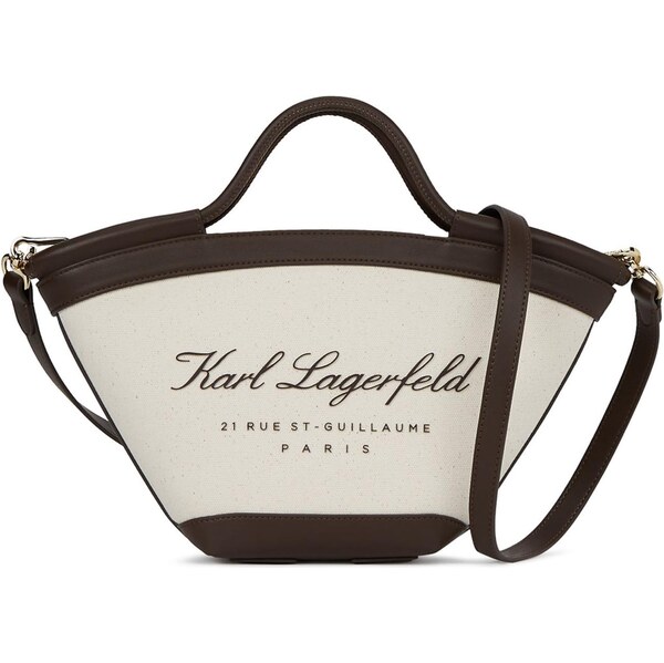 Karl Lagerfeld Plážová taška béžová / tmavohnedá 66637629