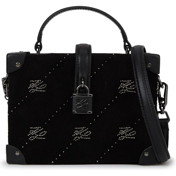 Karl Lagerfeld Kabelka Autograph čierna / strieborná 66637636