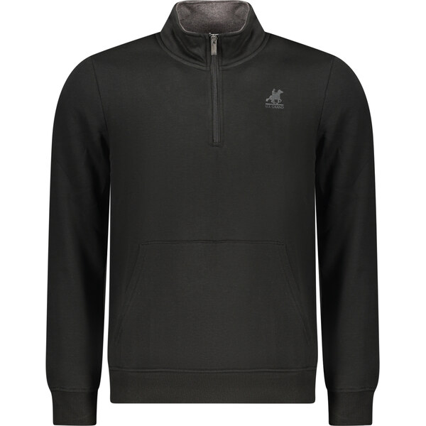 U.S. GRAND Pánska čierna mikina na zips 66651909