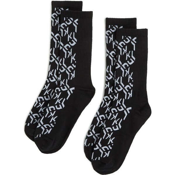 KARL LAGERFELD JEANS Ponožky čierna / biela 66637665