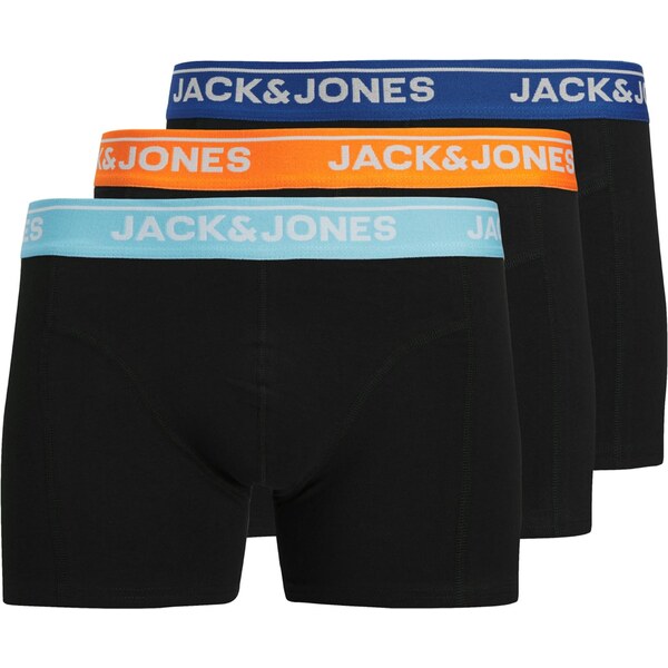 JACK & JONES Boxerky JACTheodore svetlomodrá / tmavomodrá / oranžová / 66637695