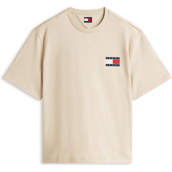 Tommy Jeans Tričko 90S béžová / námornícka modrá / červená / biela 66637727