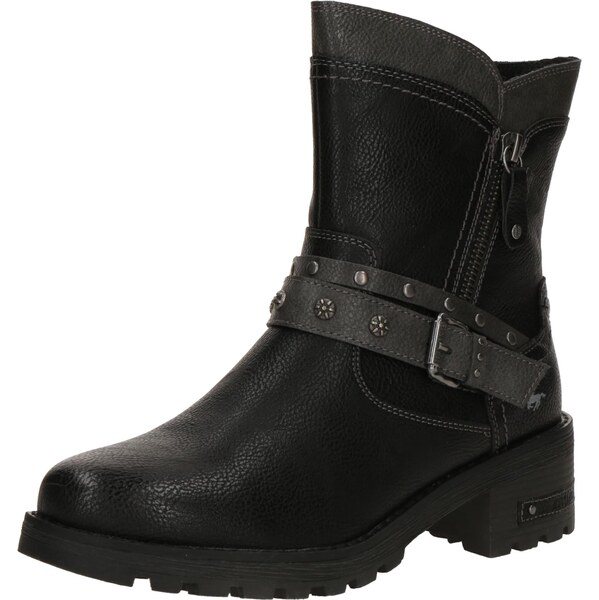 MUSTANG Nízke čižmy tmavosivá / čierna 66637812