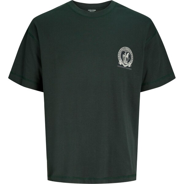 Jack & Jones Junior Tričko JORARGOS tmavozelená / biela 66637854
