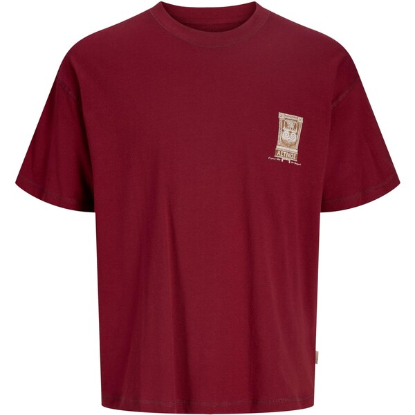 Jack & Jones Junior Tričko JORARGOS karamelová / červená / biela 66637855