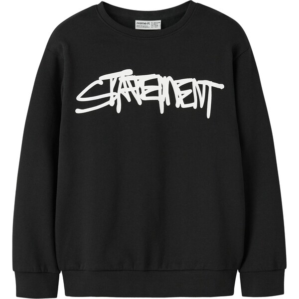 NAME IT Mikina NKMTERO čierna / biela 66637893