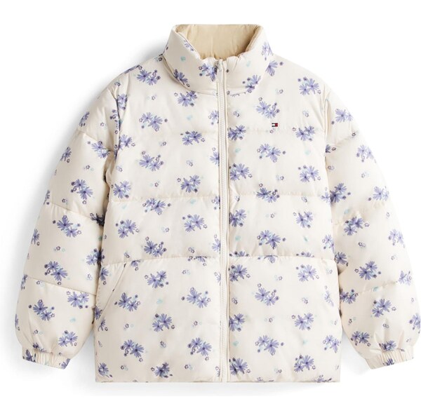 TOMMY HILFIGER Zimná bunda svetlomodrá / fialová / svetlofialová / 66639063