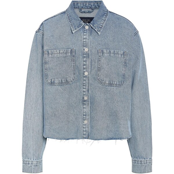 Noisy may Blúzka NMALVA modrá denim 66639072