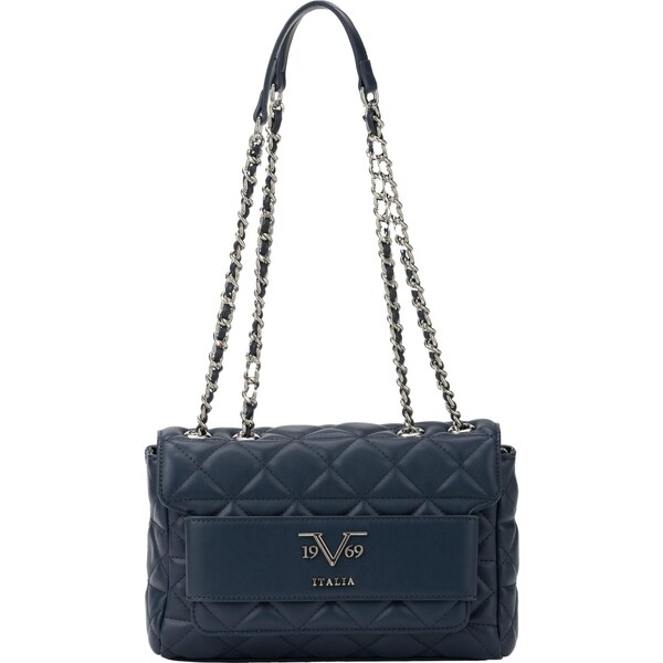 19V69 ITALIA Taška cez rameno Gaia Silver námornícka modrá 66639177