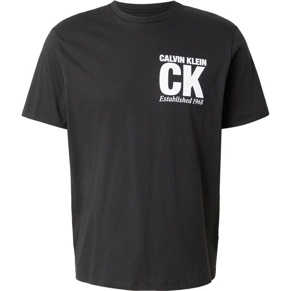 Calvin Klein Tričko čierna / biela 66639208